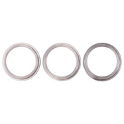 3 PCS Rear Camera Glass Lens Metal Protector Hoop Ring for iPhone 11 Pro & 11 Pro Max(Silver)