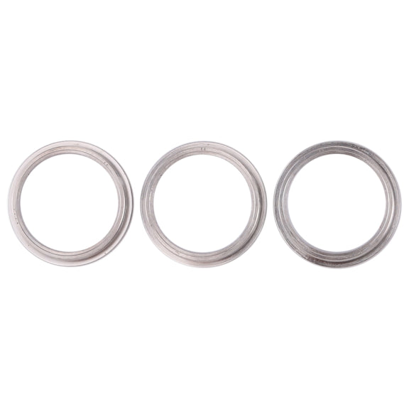 3 PCS Rear Camera Glass Lens Metal Protector Hoop Ring for iPhone 11 Pro & 11 Pro Max(Silver)