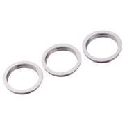 3 PCS Rear Camera Glass Lens Metal Protector Hoop Ring for iPhone 11 Pro & 11 Pro Max(Silver)
