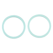 2 PCS Rear Camera Glass Lens Metal Protector Hoop Ring for iPhone 12 Mini(Green)