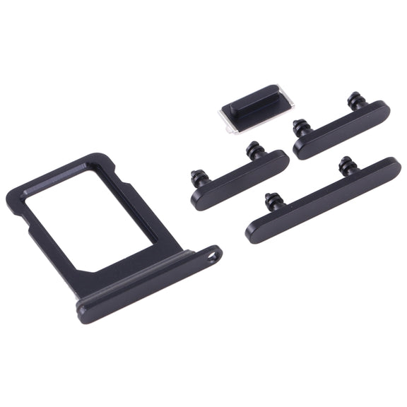 SIM Card Tray + Side Keys for iPhone 12 Mini(Black)