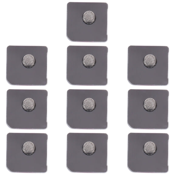 10 PCS Microphone Dustproof Mesh for iPhone 12 mini(Black)