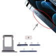 SIM Card Tray + Side Keys for iPhone 12 Pro Max(Blue) - Side Key & Card Tray by PMc TechLife | Online Shopping South Africa | PMc TechLife | Buy Now Pay Later Mobicred