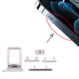 SIM Card Tray + SIM Card Tray + Side Keys for iPhone 12 Pro Max(White) - free shipping - PMc TechLife - Order now!