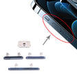 Power Button and Volume Control Button for iPhone 12 Pro Max(Blue) - Side Key & Card Tray by PMc TechLife | Online Shopping South Africa | PMc TechLife | Buy Now Pay Later Mobicred