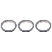 3 PCS Rear Camera Glass Lens Metal Protector Hoop Ring for iPhone 12 Pro Max(Graphite)