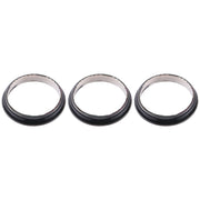 3 PCS Rear Camera Glass Lens Metal Protector Hoop Ring for iPhone 12 Pro Max(Graphite)