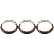 3 PCS Rear Camera Glass Lens Metal Protector Hoop Ring for iPhone 12 Pro Max(Gold)