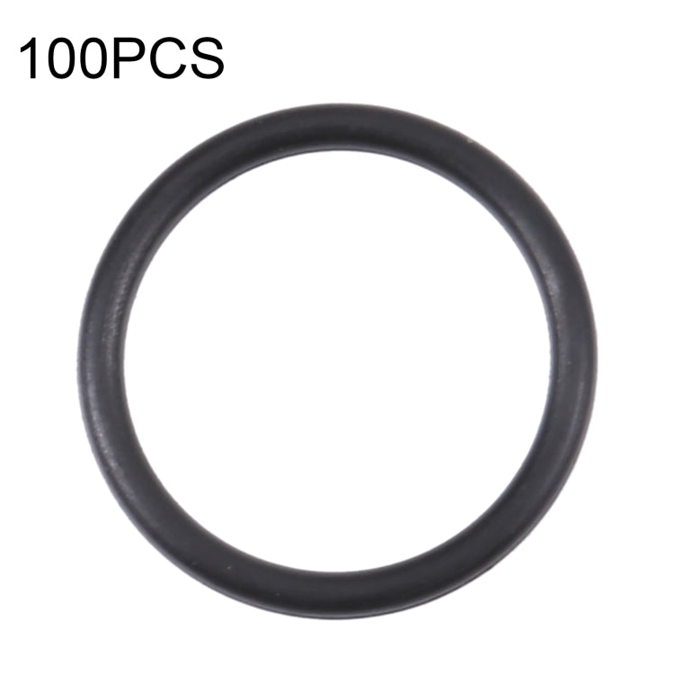 100 PCS Rear Camera Water-resistant Rings for iPhone X-12 Pro Max (Black)