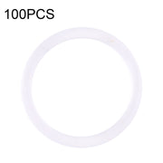 100 PCS Rear Camera Water-resistant Rings for iPhone X-12 Pro Max (White)