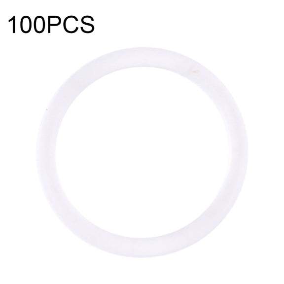 100 PCS Rear Camera Water-resistant Rings for iPhone X-12 Pro Max (White)