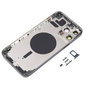Back Housing Cover with SIM Card Tray & Side  Keys & Camera Lens for iPhone 13 Pro Max(Black)