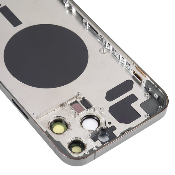 Back Housing Cover with SIM Card Tray & Side  Keys & Camera Lens for iPhone 13 Pro Max(Black)