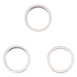 For iPhone 14 Pro 3PCS Rear Camera Glass Lens Metal Outside Protector Hoop Ring(Silver) - free shipping - PMc TechLife - Order now!