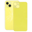 Easy Replacement Big Camera Hole Glass Back Battery Cover for iPhone 14(Yellow) - Back Cover by PMC TechLife | Online Shopping South Africa | PMC TechLife
