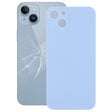 For iPhone 14 Plus Easy Replacement Big Camera Hole Glass Back Battery Cover(Blue) - Back Cover by PMc TechLife | Online Shopping South Africa | PMc TechLife | Buy Now Pay Later Mobicred