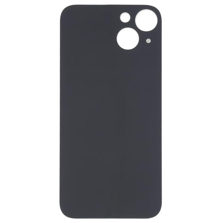 For iPhone 14 Plus Easy Replacement Big Camera Hole Glass Back Battery Cover(Silver)