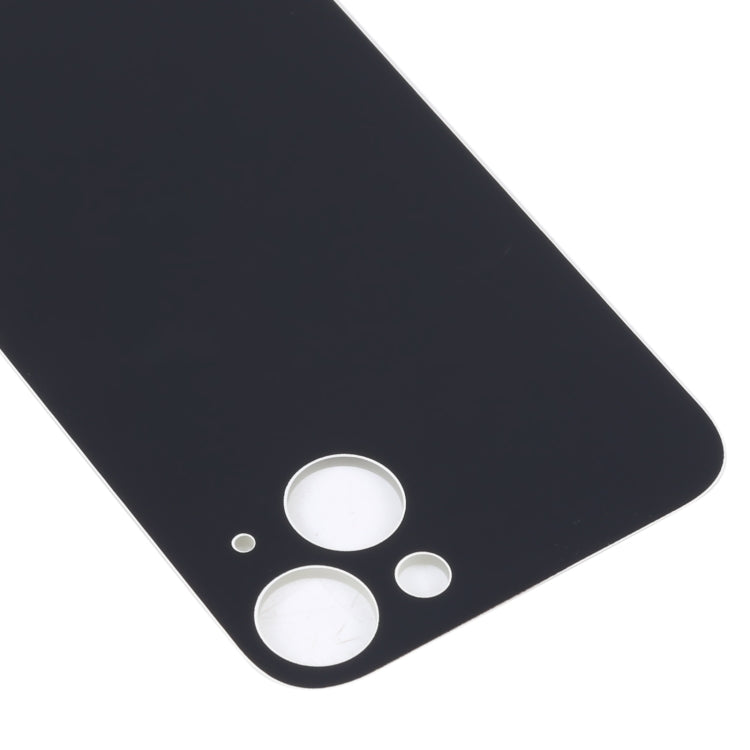 For iPhone 14 Plus Easy Replacement Big Camera Hole Glass Back Battery Cover(Silver)