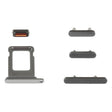SIM Card Tray + Side Keys for iPhone 14 Pro(Black) - Others by PMC TechLife | Online Shopping South Africa | PMC TechLife | Buy Now Pay Later Mobicred