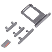 SIM Card Tray + SIM Card Tray + Side Keys for iPhone 14 Pro (Black)