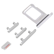 SIM Card Tray + SIM Card Tray + Side Keys for iPhone 14 Pro (Silver)