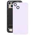 For iPhone 14 Glass Battery Back Cover with Flash Bracket + Wireless Charging Module(Purple) - Back Cover by PMC TechLife | Online Shopping South Africa | PMC TechLife | Buy Now Pay Later Mobicred