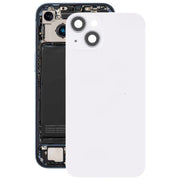 For iPhone 14 Glass Battery Back Cover with Flash Bracket + Wireless Charging Module(White)