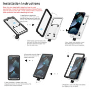 10m Depth Diving Water-resistant Protective Phone Case for 5.9-6.9 inch Phone(Black)