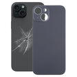 For iPhone 15 Easy Replacement Big Camera Hole Glass Back Battery Cover(Black) - Back Cover by PMC TechLife | Online Shopping South Africa | PMC TechLife | Buy Now Pay Later Mobicred