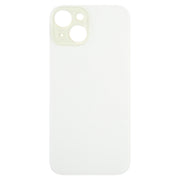 For iPhone 15 Easy Replacement Big Camera Hole Glass Back Battery Cover(Yellow)