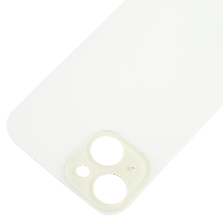 For iPhone 15 Easy Replacement Big Camera Hole Glass Back Battery Cover(Yellow)