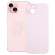 For iPhone 15 Plus Easy Replacement Big Camera Hole Glass Back Battery Cover(Pink) - Back Cover by PMC TechLife | Online Shopping South Africa | PMC TechLife | Buy Now Pay Later Mobicred