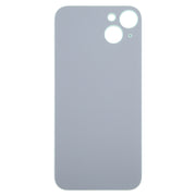 For iPhone 15 Plus Easy Replacement Big Camera Hole Glass Back Battery Cover(Green)