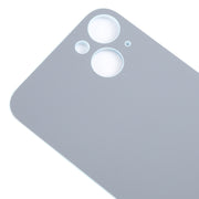 For iPhone 15 Plus Easy Replacement Big Camera Hole Glass Back Battery Cover(Blue)