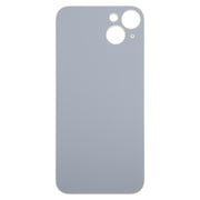 For iPhone 15 Plus Easy Replacement Big Camera Hole Glass Back Battery Cover(Yellow)
