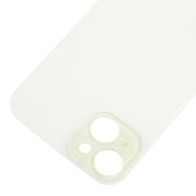 For iPhone 15 Plus Easy Replacement Big Camera Hole Glass Back Battery Cover(Yellow)