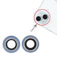 For iPhone 15 / 15 Plus 1set Camera Lens Cover (Blue) - Camera Series by PMc TechLife | Online Shopping South Africa | PMc TechLife | Buy Now Pay Later Mobicred