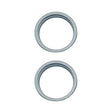 For iPhone 15 / 15 Plus 2pcs/set Rear Camera Glass Lens Metal Outside Protector Hoop Ring (Blue) - Camera Series by PMC TechLife | Online Shopping South Africa | PMC TechLife