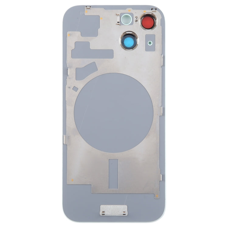 For iPhone 15 Plus Glass Battery Back Cover with Camera Lens Cover(Green)
