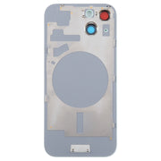 For iPhone 15 Plus Glass Battery Back Cover with Camera Lens Cover(Green)