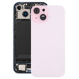 For iPhone 15 Battery Back Cover with Camera Lens Cover + MagSafe Magnet(Pink) - Back Cover by PMC TechLife | Online Shopping South Africa | PMC TechLife | Buy Now Pay Later Mobicred