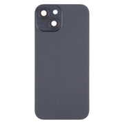 For iPhone 15 Plus Battery Back Cover with Camera Lens Cover + MagSafe Magnet(Black)
