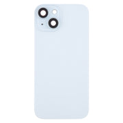 For iPhone 15 Plus Battery Back Cover with Camera Lens Cover + MagSafe Magnet(Blue)