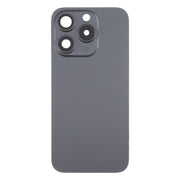 For iPhone 15 Pro Battery Back Cover with Camera Lens Cover + MagSafe Magnet(Black)