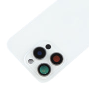 For iPhone 15 Pro Battery Back Cover with Camera Lens Cover + MagSafe Magnet(White)