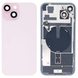 For iPhone 15 Plus Glass Battery Back Cover with Flash Bracket + Wireless Charging Module(Pink) - Back Cover by PMC TechLife | Online Shopping South Africa | PMC TechLife | Buy Now Pay Later Mobicred