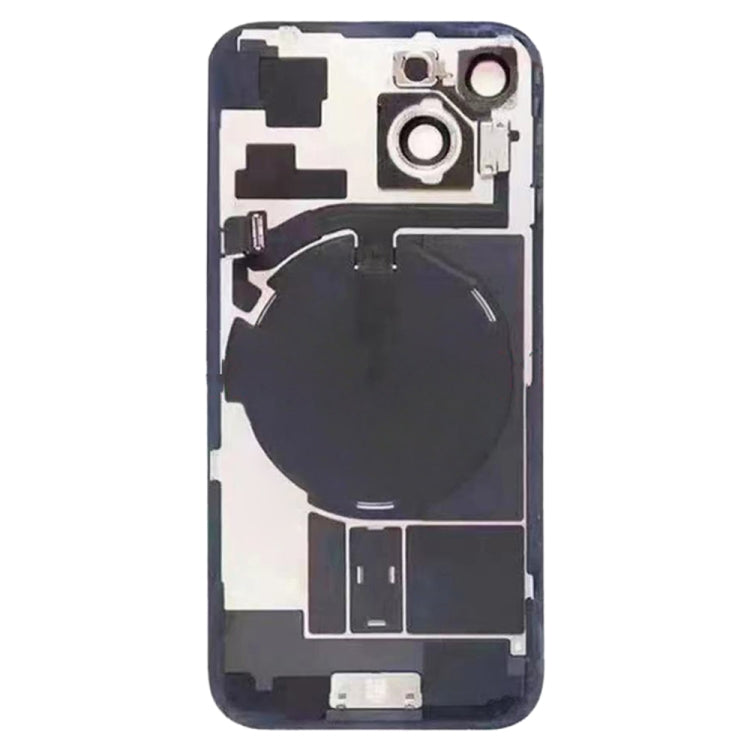 For iPhone 15 Glass Battery Back Cover with Flash Bracket + Wireless Charging Module(Pink)