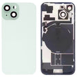 For iPhone 15 Glass Battery Back Cover with Flash Bracket + Wireless Charging Module(Green) - Back Cover by PMC TechLife | Online Shopping South Africa | PMC TechLife | Buy Now Pay Later Mobicred