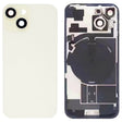 For iPhone 15 Glass Battery Back Cover with Flash Bracket + Wireless Charging Module(Yellow) - Back Cover by PMC TechLife | Online Shopping South Africa | PMC TechLife | Buy Now Pay Later Mobicred