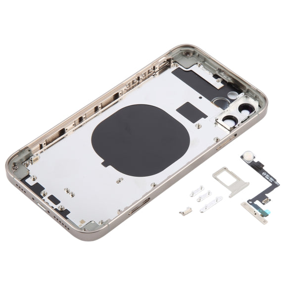 Back Cover with Appearance Imitation of iP15 Pro for iPhone 11(Titanium)